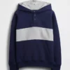 Vintagesoft-genser med avslappet passform og Henley-hals