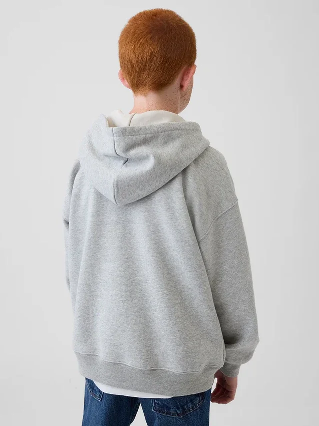 Vintagesoft-genser med avslappet passform og Henley-hals