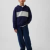 Vintagesoft-genser med avslappet passform og Henley-hals