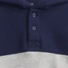 Vintagesoft-genser med avslappet passform og Henley-hals