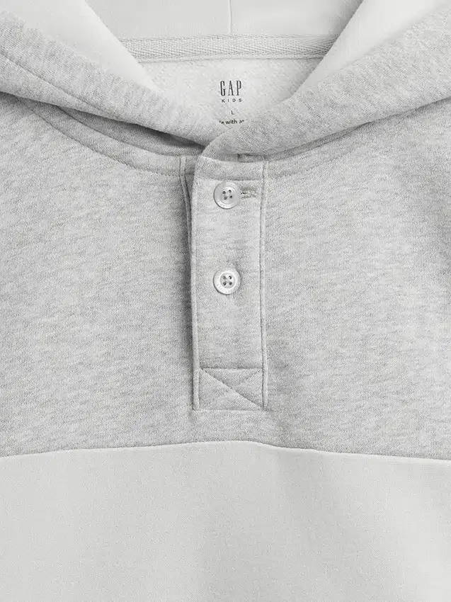 Vintagesoft-genser med avslappet passform og Henley-hals
