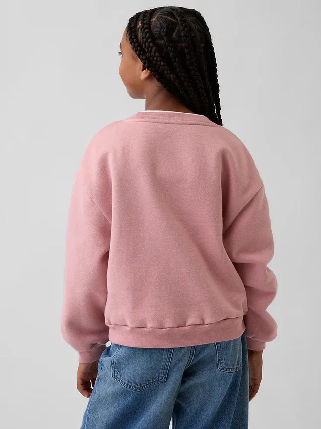 Vintagesoft-genser med dolman-ermer for barn