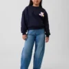 Vintagesoft-genser med dolman-ermer for barn