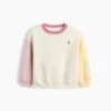 Vintagesoft-genser med fargeblokker for Baby og Småbarn