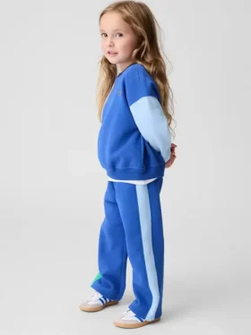 Vintagesoft-genser med fargeblokker for Baby og Småbarn