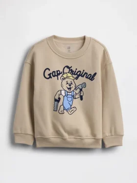 Vintagesoft-genser med grafisk trykk for Baby og Småbarn