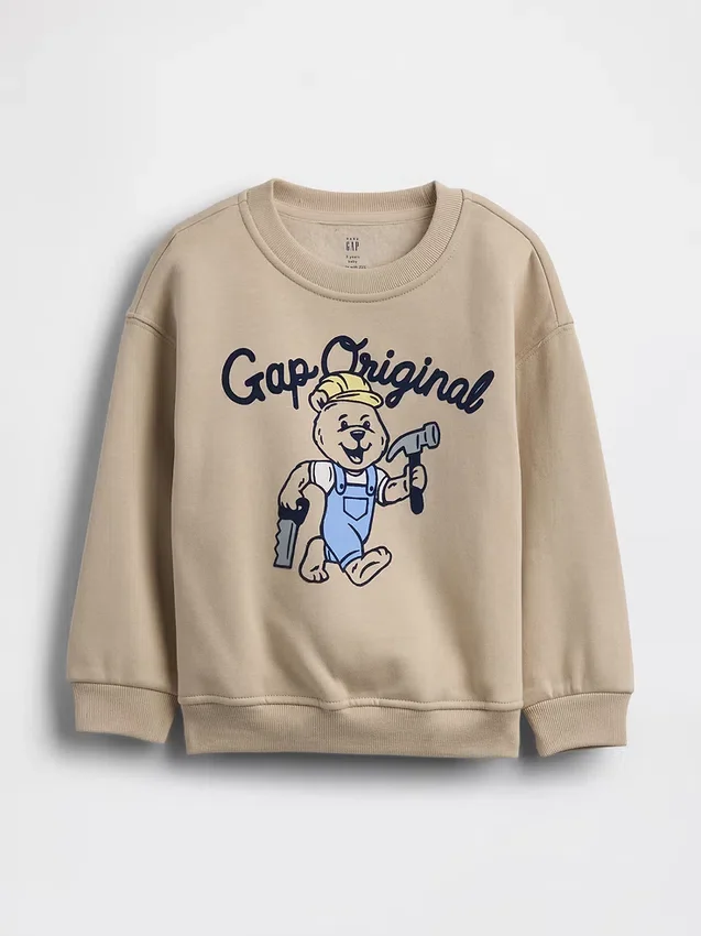 Vintagesoft-genser med grafisk trykk for Baby og Småbarn