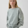 Vintagesoft-genser med kileformet hals og rund hals for barn
