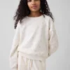 Vintagesoft-genser med kileformet hals og rund hals for barn