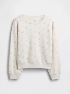 Vintagesoft-genser med kileformet hals og rund hals for barn
