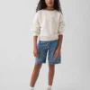 Vintagesoft-genser med kileformet hals og rund hals for barn