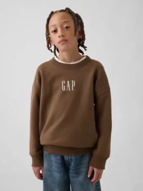 Vintagesoft-genser med logo i avslappet passform for barn