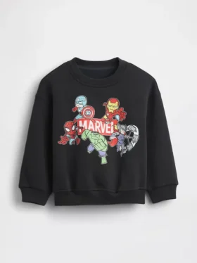 Vintagesoft-genser med Marvel-logo for Baby og Småbarn