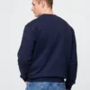 Vintagesoft-genser med rund hals for voksne
