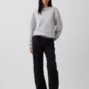 Vintagesoft-genser med rund hals for voksne