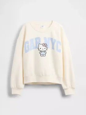 Vintagesoft Hello Kitty-logo-genser for barn