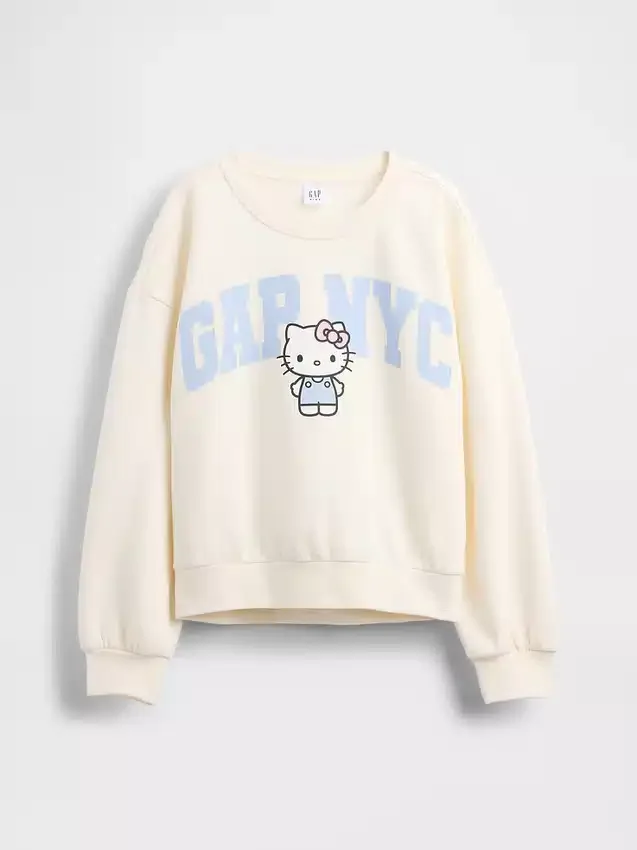 Vintagesoft Hello Kitty-logo-genser for barn
