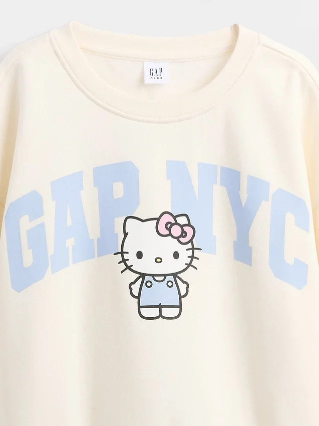 Vintagesoft Hello Kitty-logo-genser for barn