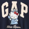 Vintagesoft Hello Kitty-logo-genser for barn