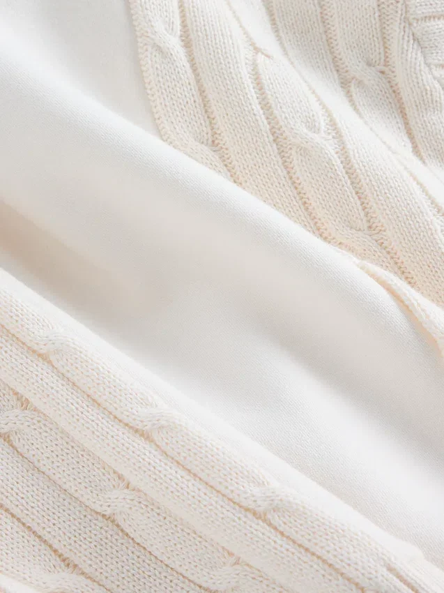 Vintagesoft-hettegenser i blandet materiale for barn