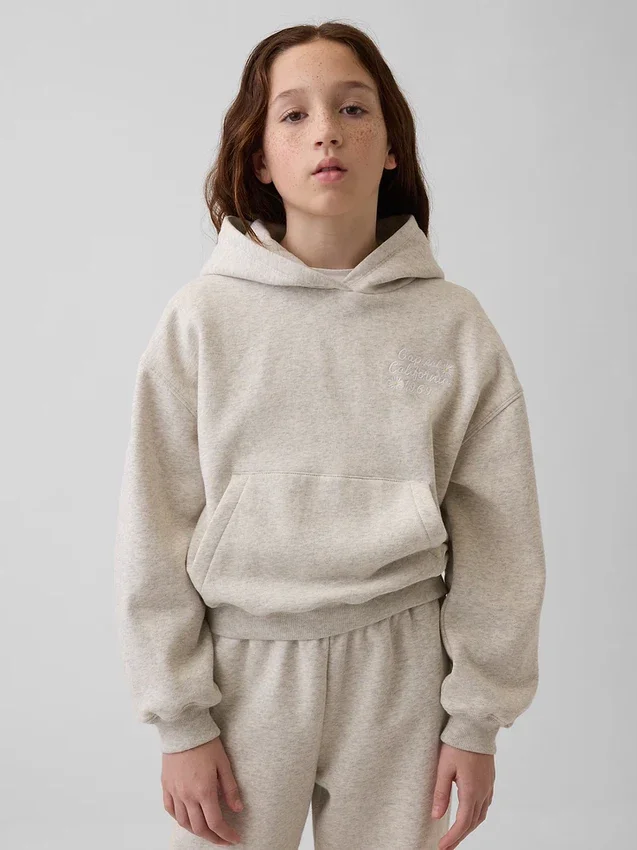 Vintagesoft-hettegenser med avslappet passform for barn