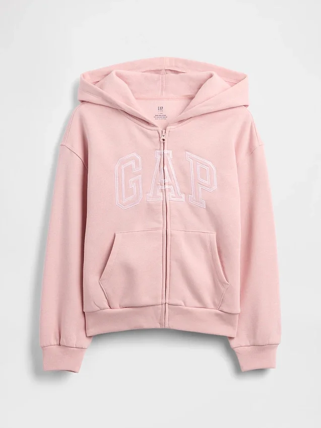Vintagesoft-hettegenser med GAP Arch Logo for barn