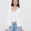 Vintagesoft-hettegenser med glidelås