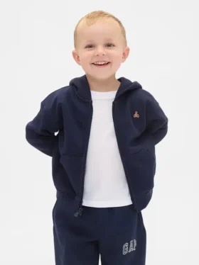 Vintagesoft-hettegenser med glidelås for Baby og Småbarn