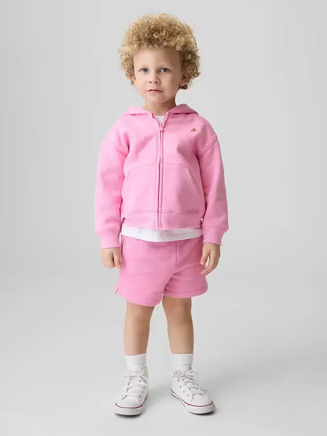 Vintagesoft-hettegenser med glidelås for Baby og Småbarn