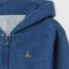 Vintagesoft-hettegenser med glidelås for Baby og Småbarn