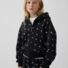 Vintagesoft-hettegenser med glidelås og oversized logo for barn
