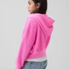 Vintagesoft-hettegenser med glidelås og oversized logo for barn