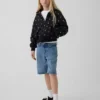 Vintagesoft-hettegenser med glidelås og oversized logo for barn