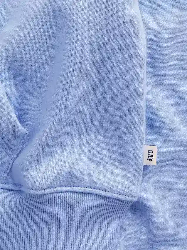 Vintagesoft-hettegenser med glidelås og oversized logo for barn