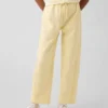 Vintagesoft-joggebukse for barn med avslappet passform og snøring med blonder