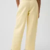 Vintagesoft-joggebukse for barn med avslappet passform og snøring med blonder