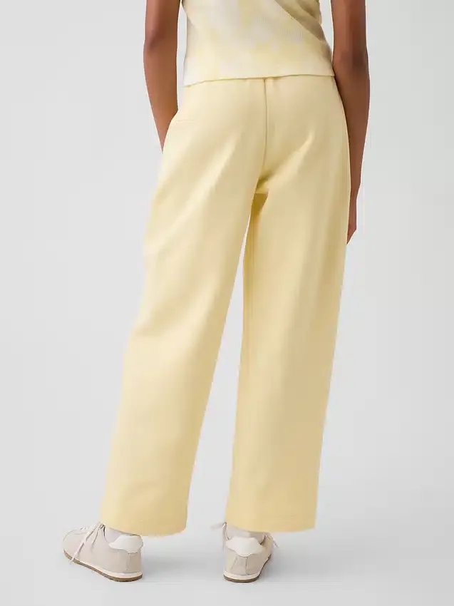 Vintagesoft-joggebukse for barn med avslappet passform og snøring med blonder