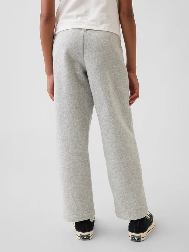 Vintagesoft-joggebukse for barn med avslappet passform og snøring med blonder