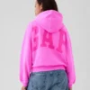 Vintagesoft kort logo-hettegenser