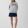 Vintagesoft oversized genser med logo og høyhals