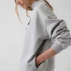 Vintagesoft oversized genser med logo og høyhals