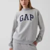 Vintagesoft oversized genser med logo og høyhals