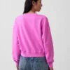Vintagesoft oversized genser med V-hals