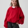 Vintagesoft oversized hettegenser med bobleform for barn
