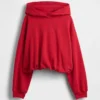 Vintagesoft oversized hettegenser med bobleform for barn