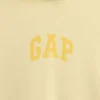 Vintagesoft oversized kort logo-hettegenser