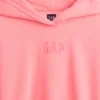 Vintagesoft oversized kort logo-hettegenser