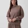 Vintagesoft oversized tunika-genser med høyhals