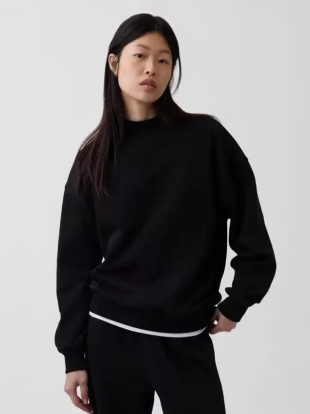 Vintagesoft oversized tunika-genser med høyhals