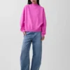 Vintagesoft oversized tunika-genser med høyhals